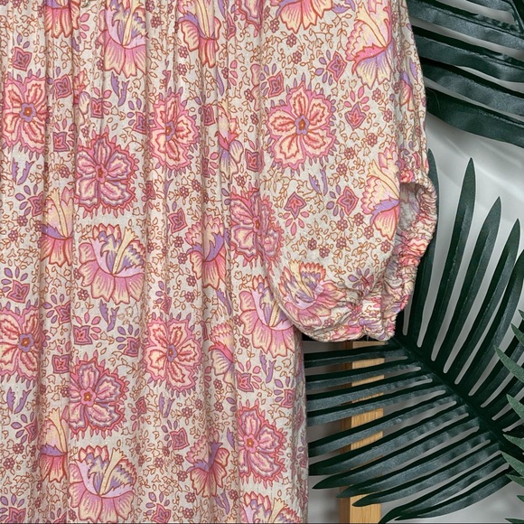 SOLD Spell Poinciana Pink Floral Mini Dress S - Picture 7 of 12